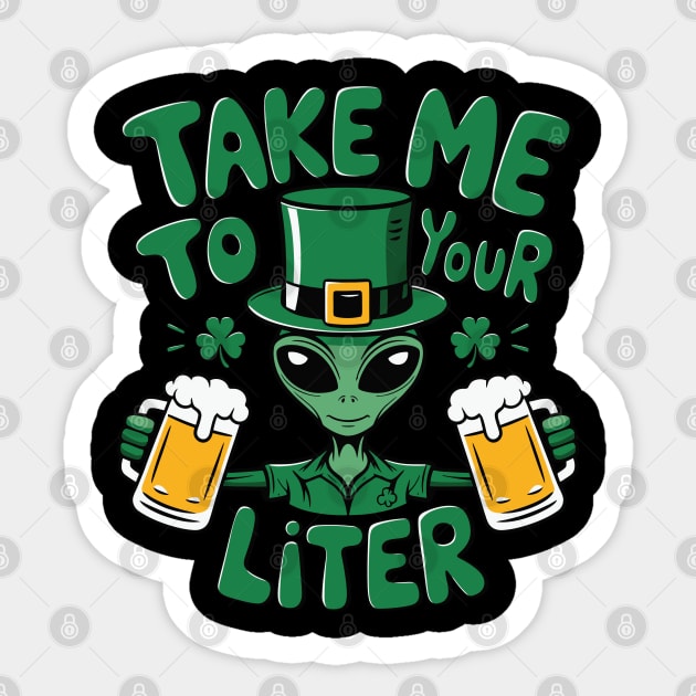 Lucky Vibes: Celebrate St. Patrick’s Day in Style Sticker by Steve
